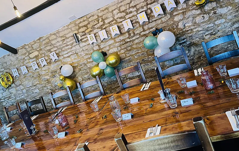 Private function room hire in Islip